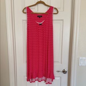 Ellen Tracy Pink Polka Dot Nightgown